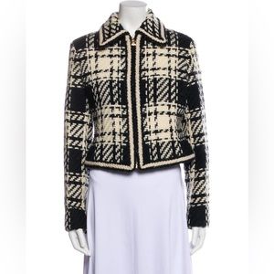 🌟 Unique Vintage Celine Black and White Wool Jacket for Sale 🌟